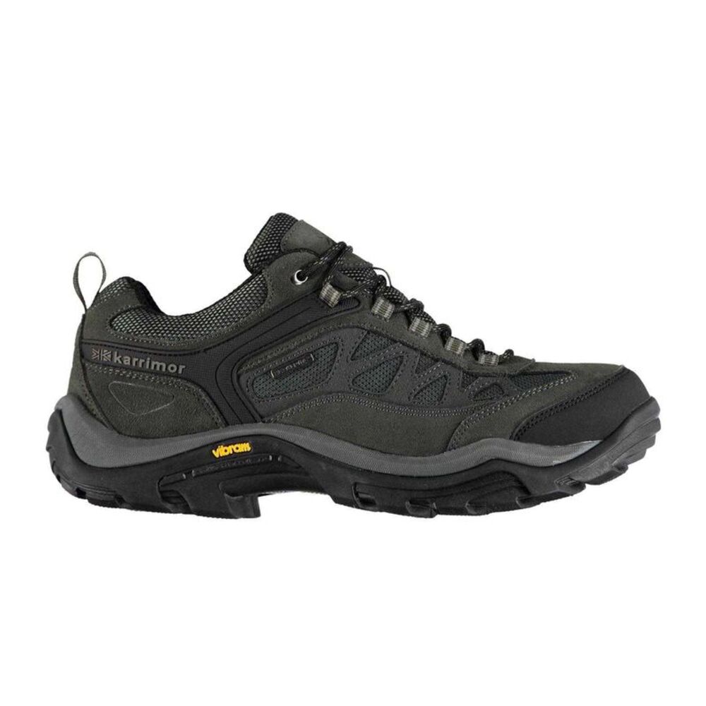 Karrimor Mens Aspen Leather Waterproof Walking Shoes / Charcoal